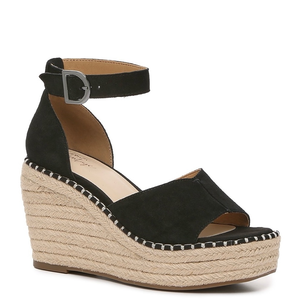 Crown Vintage Suede Leather Upper Wedges
